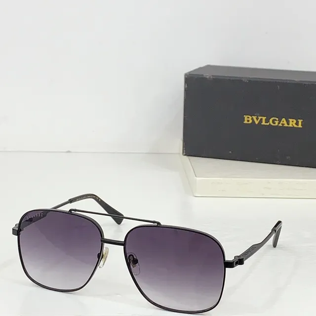 Bvlgari Óculos de Sol Estilo Aviador Dourado 4