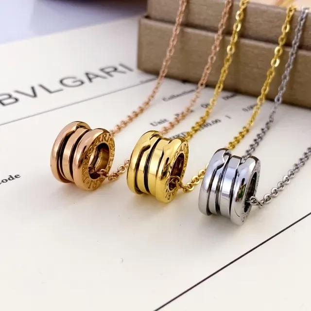 Bvlgari B.zero1 Collier à pendentif cylindrique rotatif 2