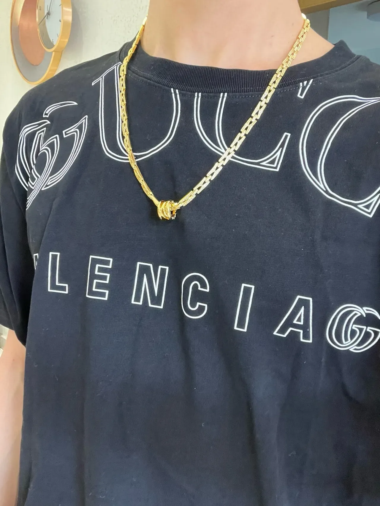 Bvlgari Collier Or Blanc Chaîne Pavé Pierres 5