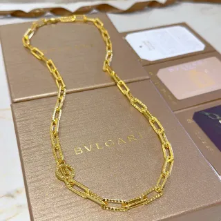 Bvlgari আয়তাকার লিঙ্ক চেইন হার