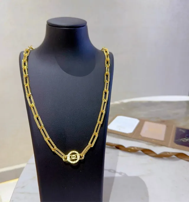 Bvlgari Rectangular Link Chain Necklace 4