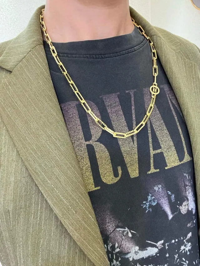 Bvlgari Rectangular Link Chain Necklace 8