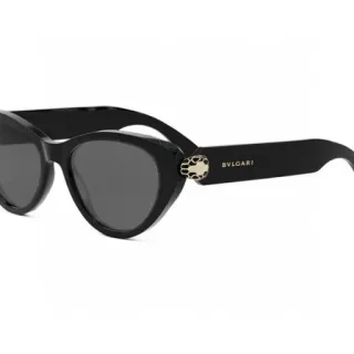 Bvlgari Serpenti Cat-Eye Black Acetate Sunglasses