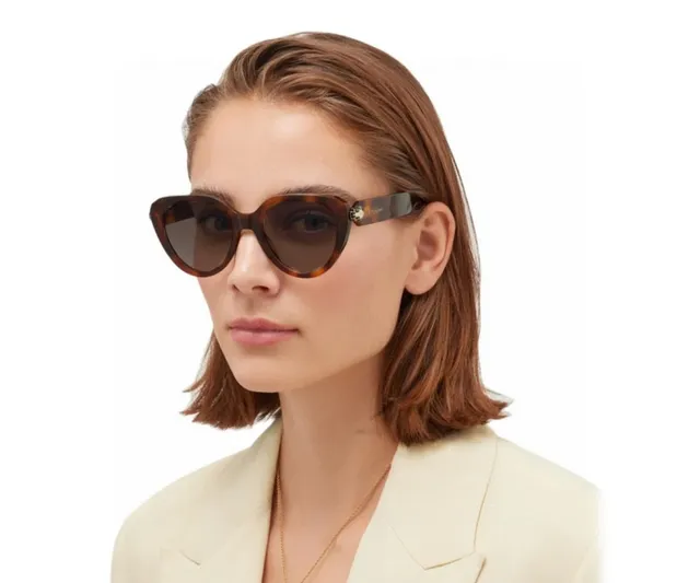 Bvlgari Serpenti Cat-Eye lunettes de soleil acétate noir 2