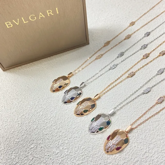 Bvlgari Serpenti قلادة رأس أفعى مقطّعة 8
