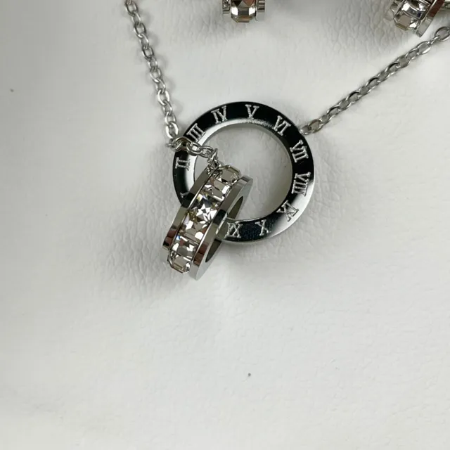 Cartier Ballon Bleu Rose Argent Boîtier Rond Protection Couronne Collier 2