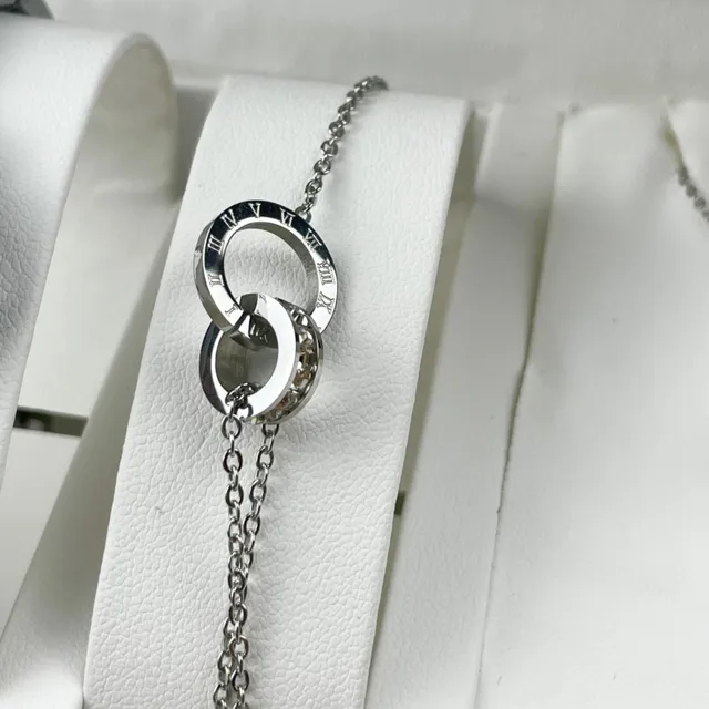 Cartier Ballon Bleu Rose Argent Boîtier Rond Protection Couronne Collier 7