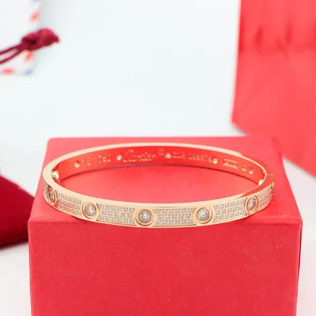 Cartier Bangle Rigide Pavé-Set Or et Argent 6
