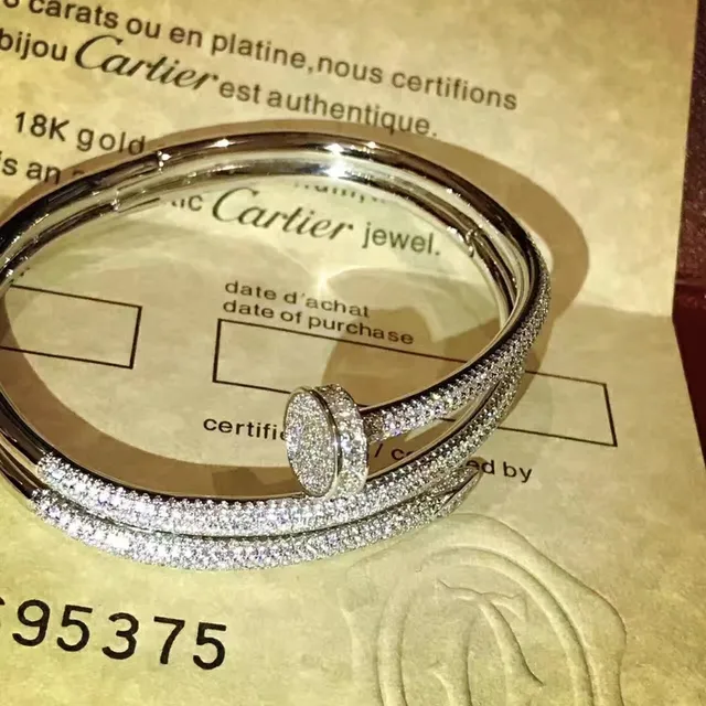 Cartier Juste un Clou Pavé Diamond Double-Bar pulseiras 7