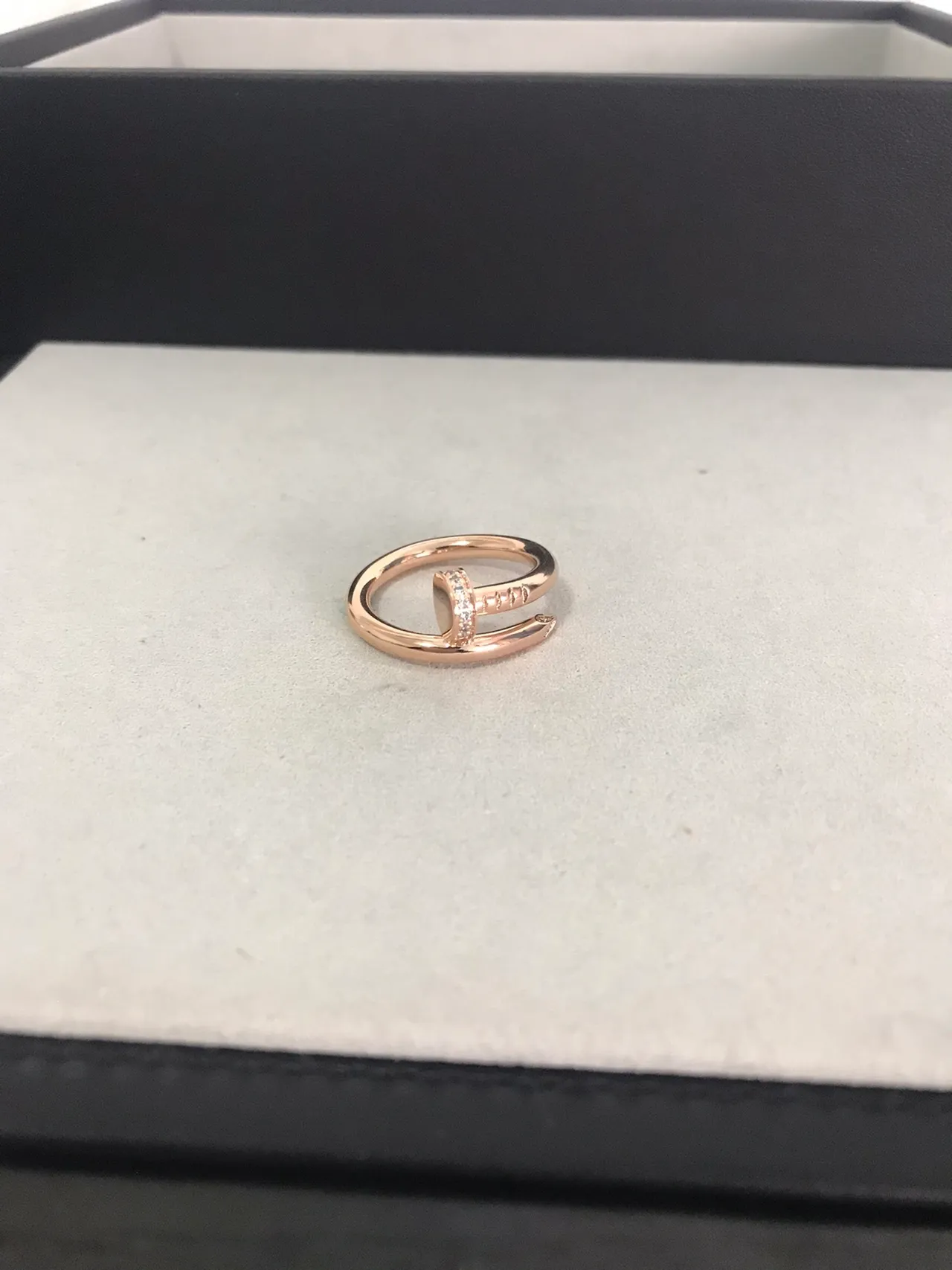 Cartier Juste un Clou Pavé diamante ouro rosa anel 2