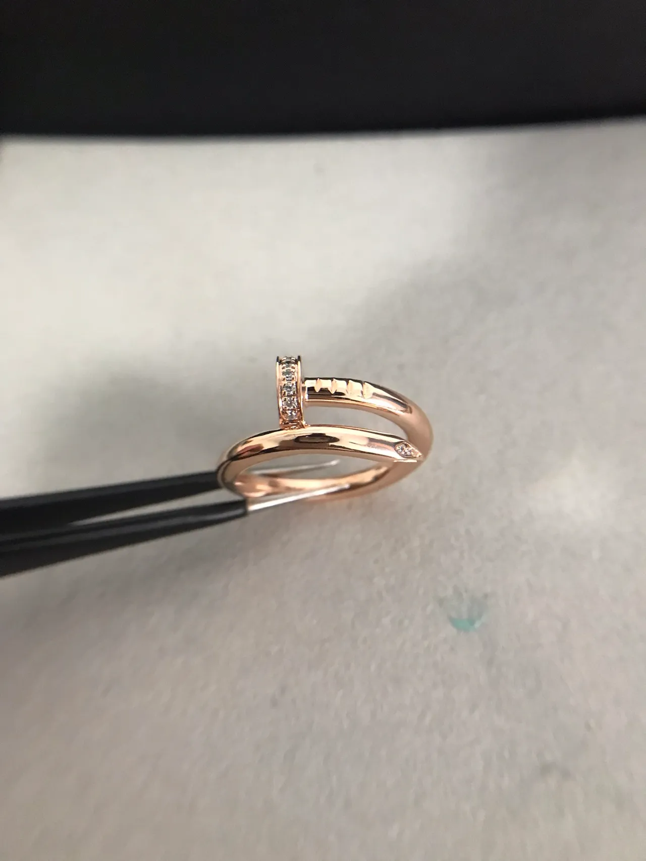 Cartier Juste un Clou Pavé diamante ouro rosa anel 4