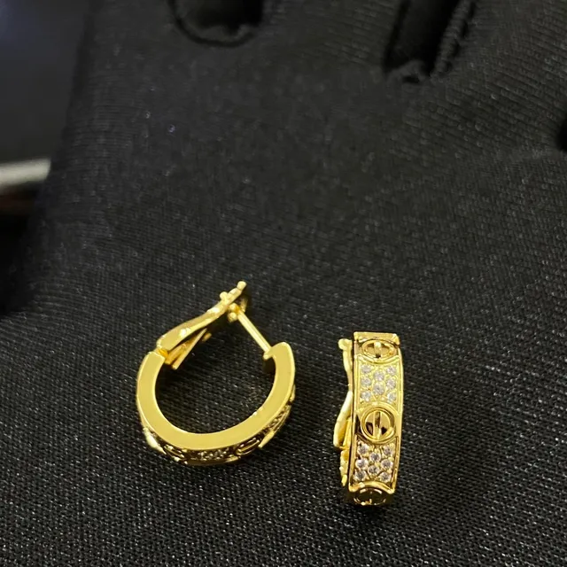 Cartier Juste un Clou Pavé Screw Motif boucles d'oreilles hoop 2