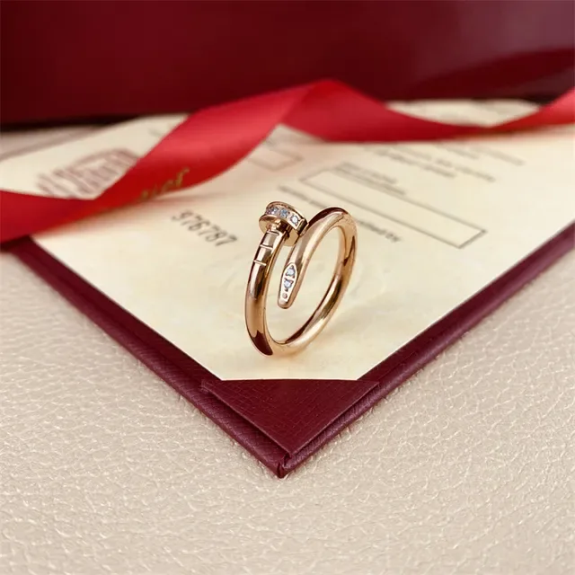 Bague Cartier Juste un Clou Spirale Multi-Bande Or Rose Diamants Pavé 6