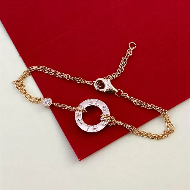 Cartier Love Bracelet Or rose Or jaune Argent chaîne à maillons bracelet 4