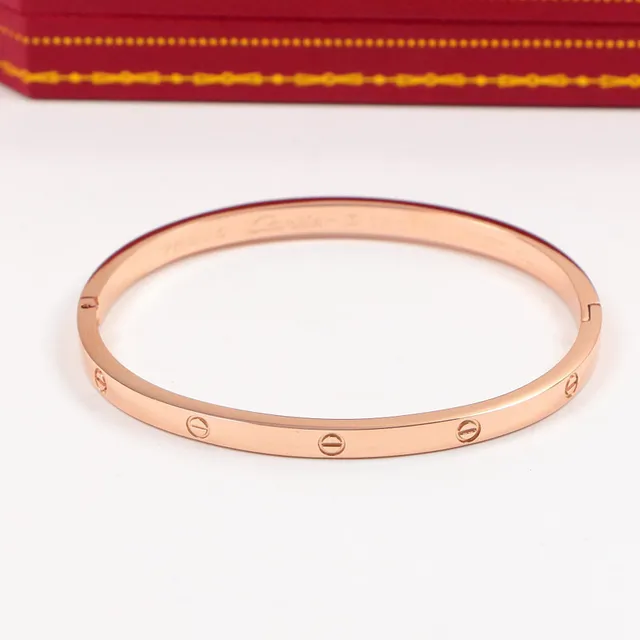 Cartier Love bracelet en or et argent motif vis profil plat 5