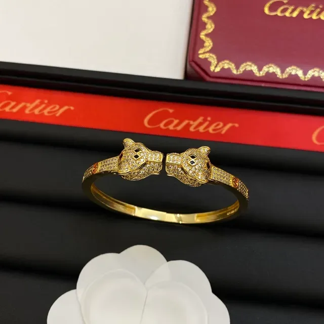 Bracelet Cartier Panthère Double Tête de Panthère Pavé 4