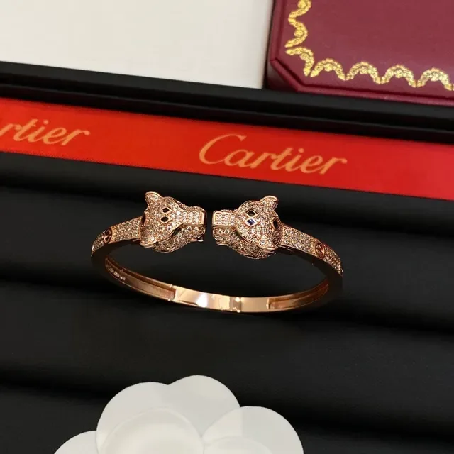 Bracelet Cartier Panthère Double Tête de Panthère Pavé 6