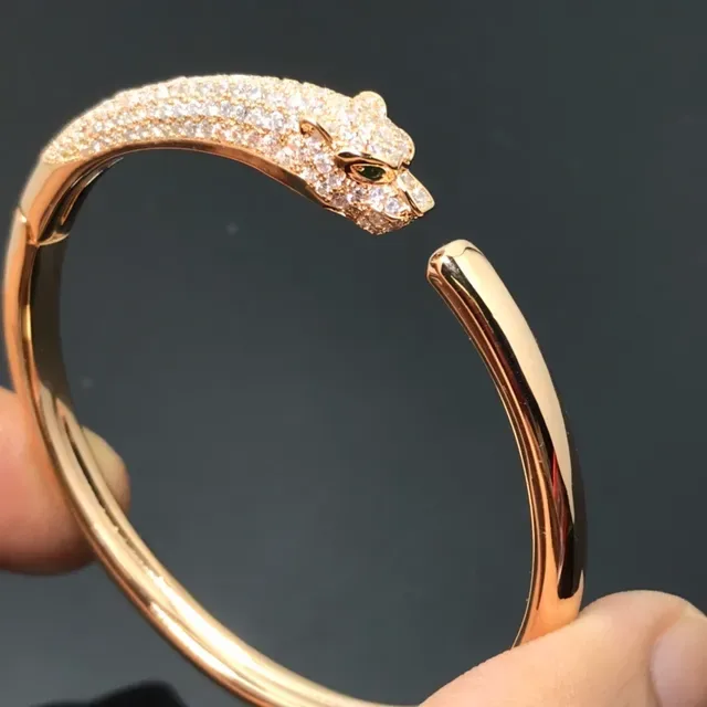 Bracelet Cartier Panthère Dual Panther Pavé Or Tricolore 3