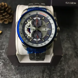 Casio Edifice Chronograph Blue Bezel Sports Watch