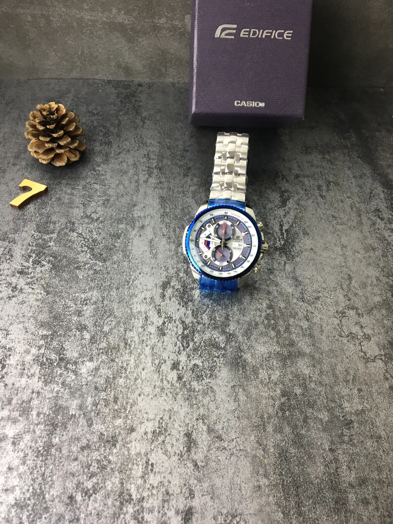 Casio Edifice Chronograph Blue Bezel Sports Watch 5