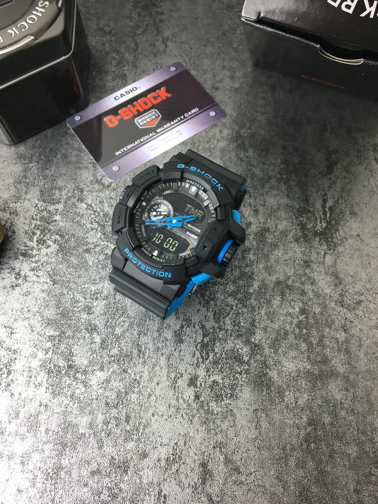 Casio G-Shock GA-100 Black and Blue Sports Watch 3
