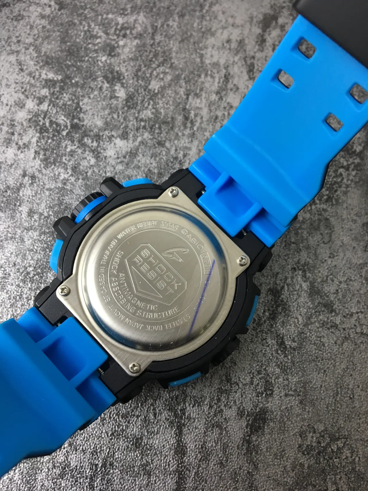 Casio G-Shock GA-100 Black and Blue Sports Watch 5