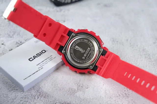 Casio G-Shock GA-110 Red Hexagonal Bezel Sports Watch 3