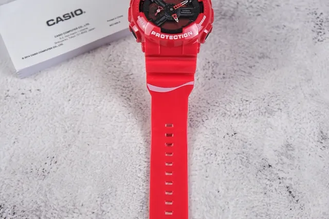 Casio G-Shock GA-110 Red Hexagonal Bezel Sports Watch 5