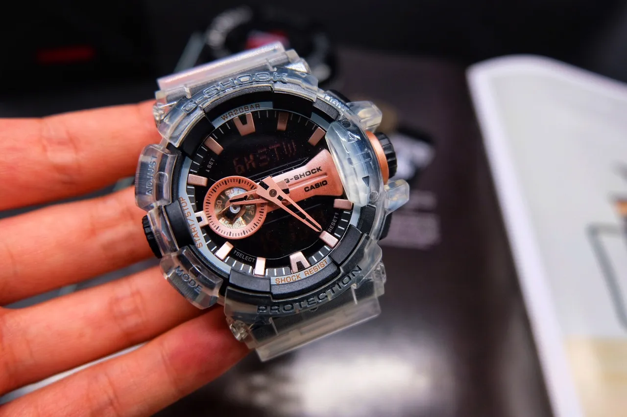 Casio G-Shock GA-2100 ساعة رياضية من الراتنج الشفاف 2