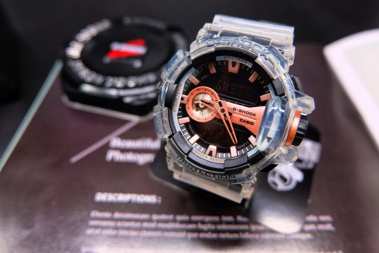 Casio G-Shock GA-2100 ساعة رياضية من الراتنج الشفاف 3