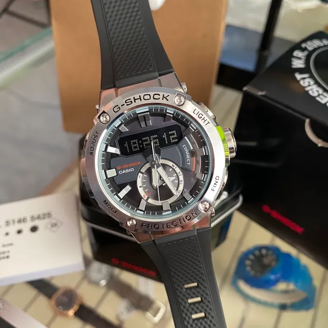 Casio G-Shock GST-B400 Black and Silver Sports Watch 2