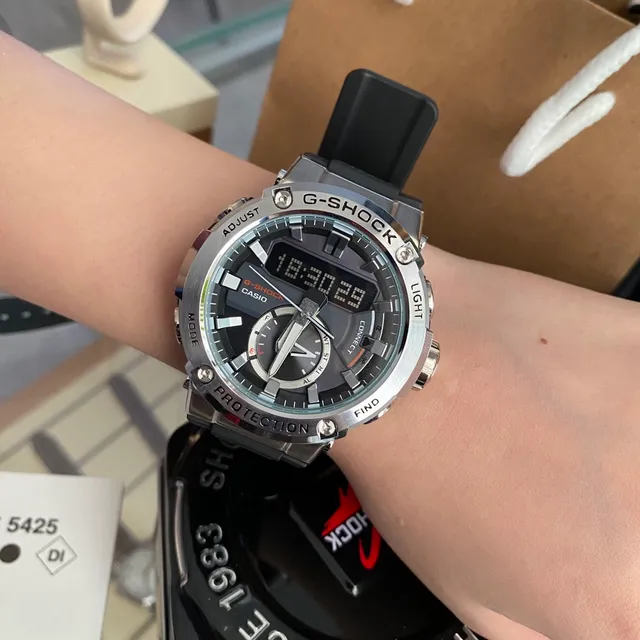 Casio G-Shock GST-B400 Black and Silver Sports Watch 4