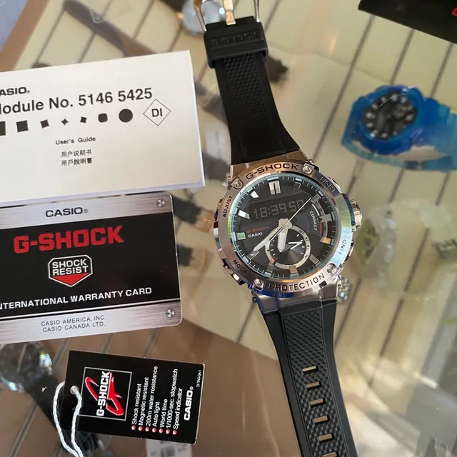 Casio G-Shock GST-B400 Black and Silver Sports Watch 6