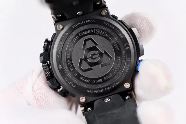 Casio G-Shock MT-G Relógio esportivo preto e azul 2