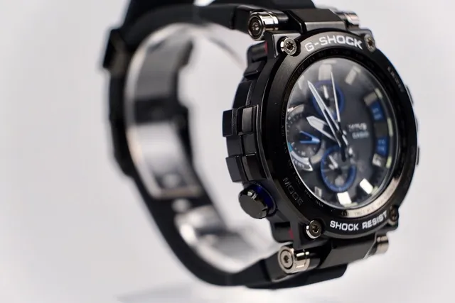 Casio G-Shock MT-G Relógio esportivo preto e azul 4