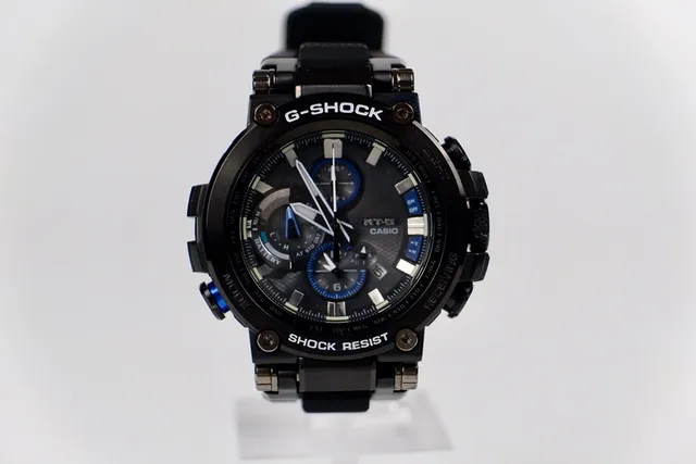 Casio G-Shock MT-G Relógio esportivo preto e azul 5