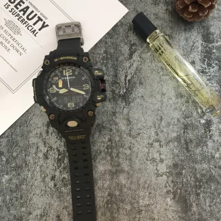 Casio G-Shock Mudmaster Triple Sensor Black and Gold Sports Watch
