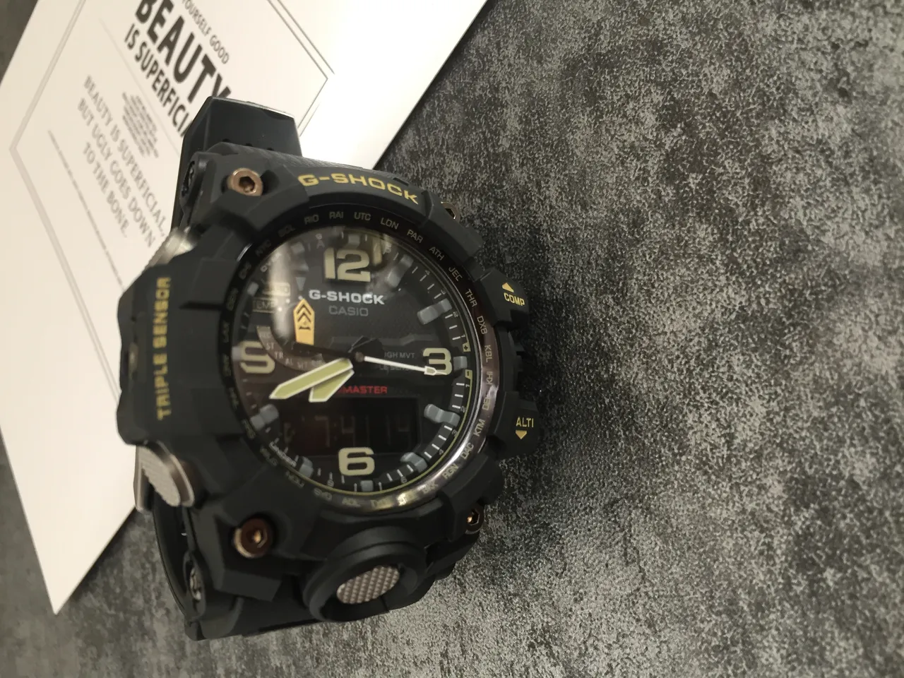 Casio G-Shock Mudmaster Triple Sensor Multi Band 6 Tough Solar montre de sport 6