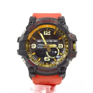 Casio G-Shock খেলা ঘড়ি কালো কমলা সোনালি দৃঢ় অ্যানালগ-ডিজিটাল ঘড়ি