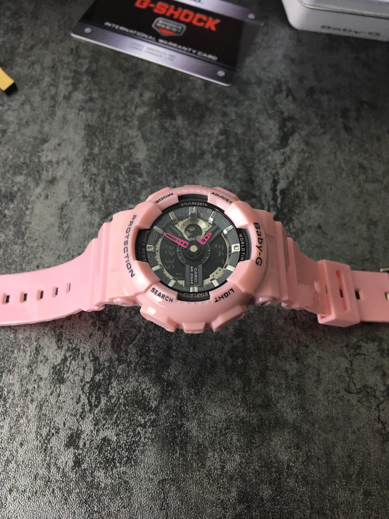 Casio Relógio Híbrido Analógico-Digital com Caixa de Resina Chunky Rosa e Preto 4