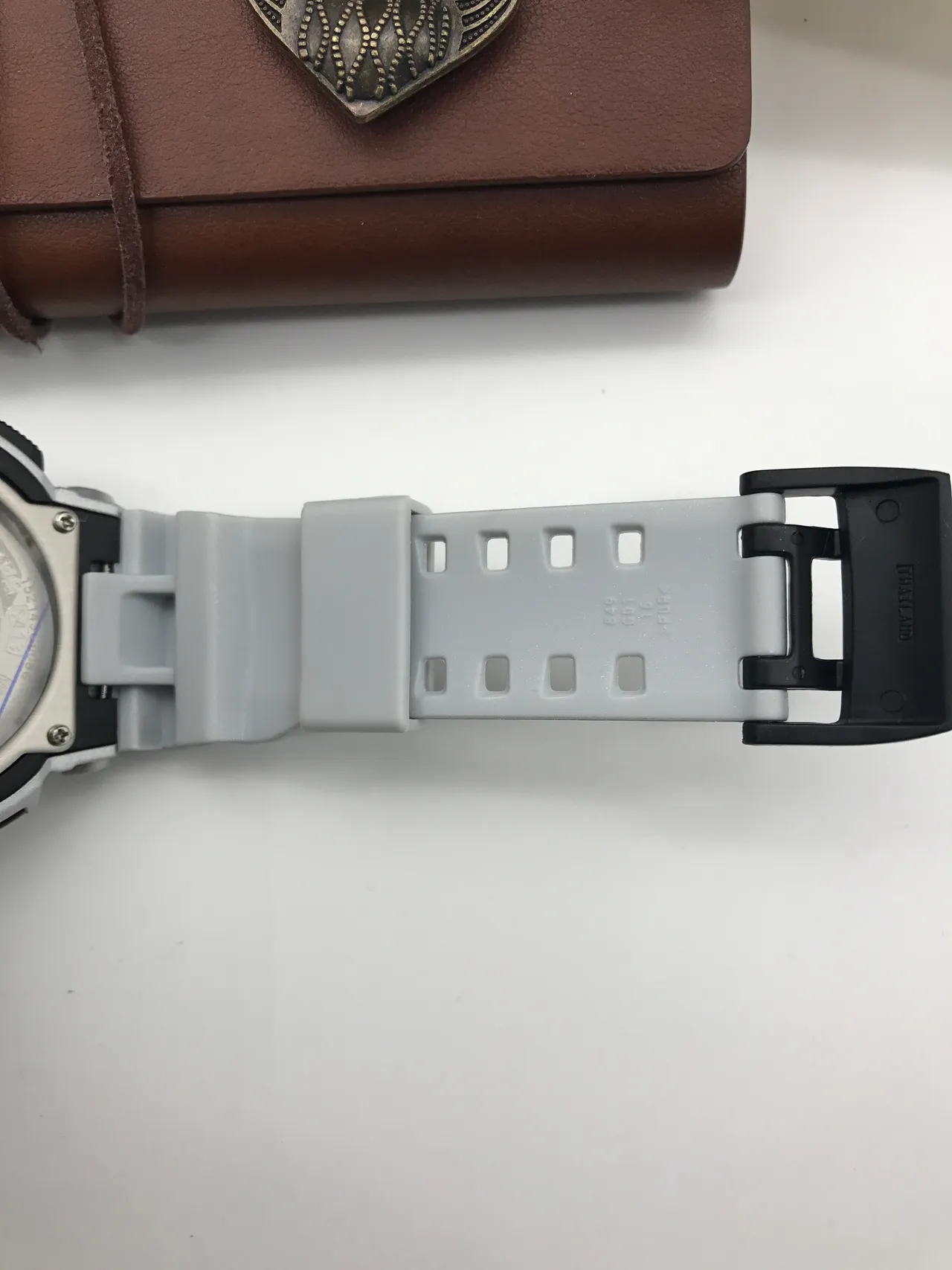 Casio Silver Gray Rugged Resin Construction Analog-Digital Hybrid Display Sports Watch 3