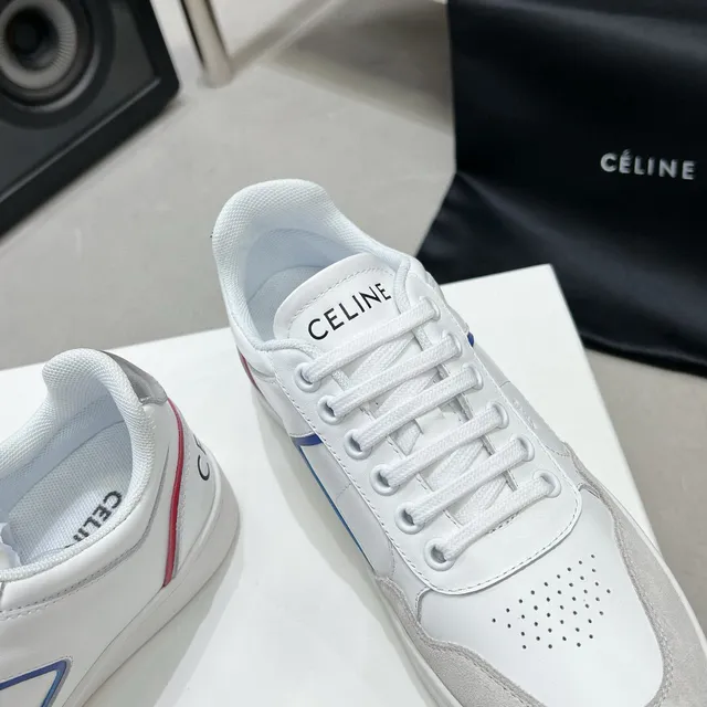 Celine CT-01 White Red Blue Lifestyle Sneakers 5