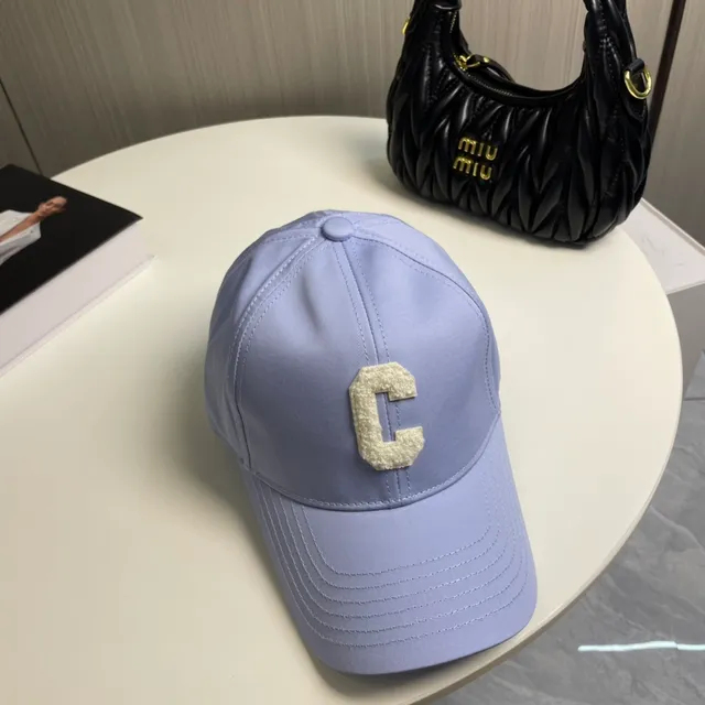 Celine लॉगो सिलाई করা পারিউইনকেল বেসবল ক্যাপ 6