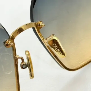 Celine Shield-Style Gradient Lens Sunglasses