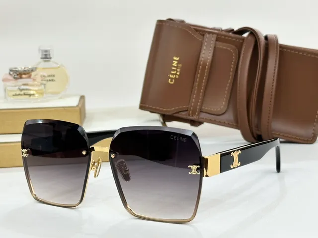 Celine Shield-Style Gradient Lens Sunglasses 5