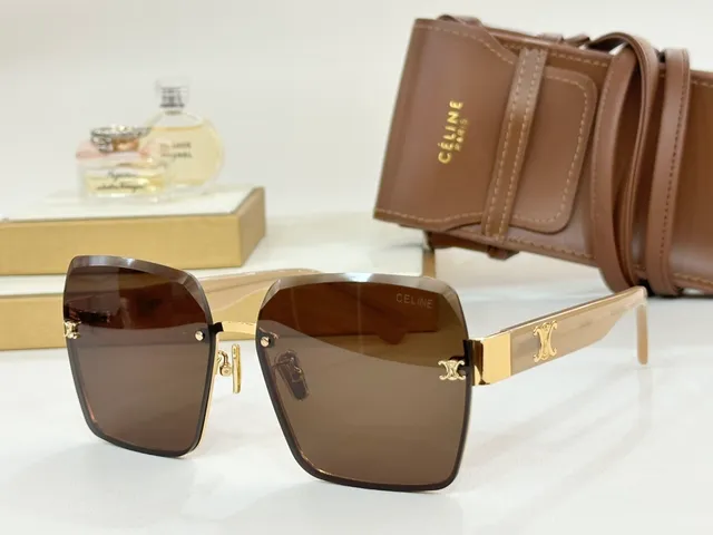 Celine Shield-Style Gradient Lens Sunglasses 8