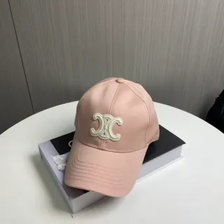 Chanel Embroidered CC Logo Dusty Pink Baseball Cap