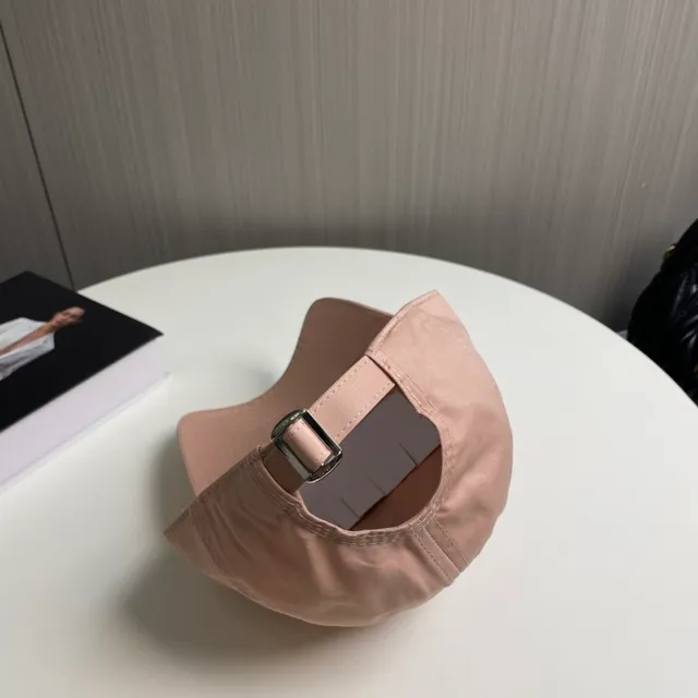 Chanel Embroidered CC Logo Dusty Pink Baseball Cap 4