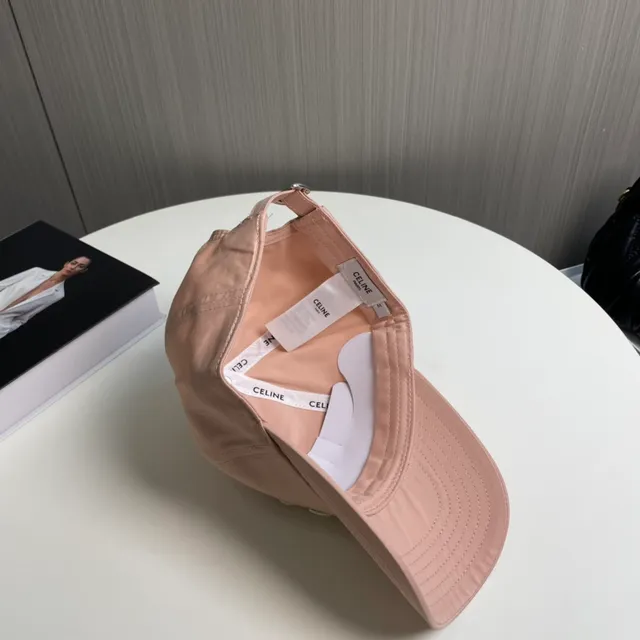 Chanel Embroidered CC Logo Dusty Pink Baseball Cap 5
