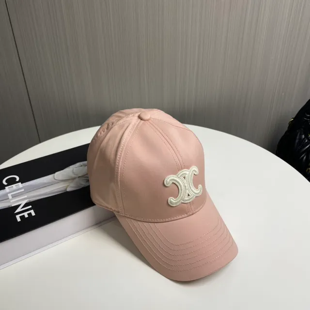Chanel Embroidered CC Logo Dusty Pink Baseball Cap 9